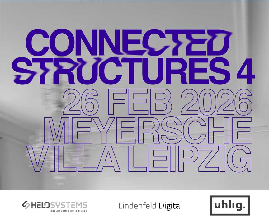 Kunstausstellung Connected Structures 4 in Leipzig, Meyersche Villa